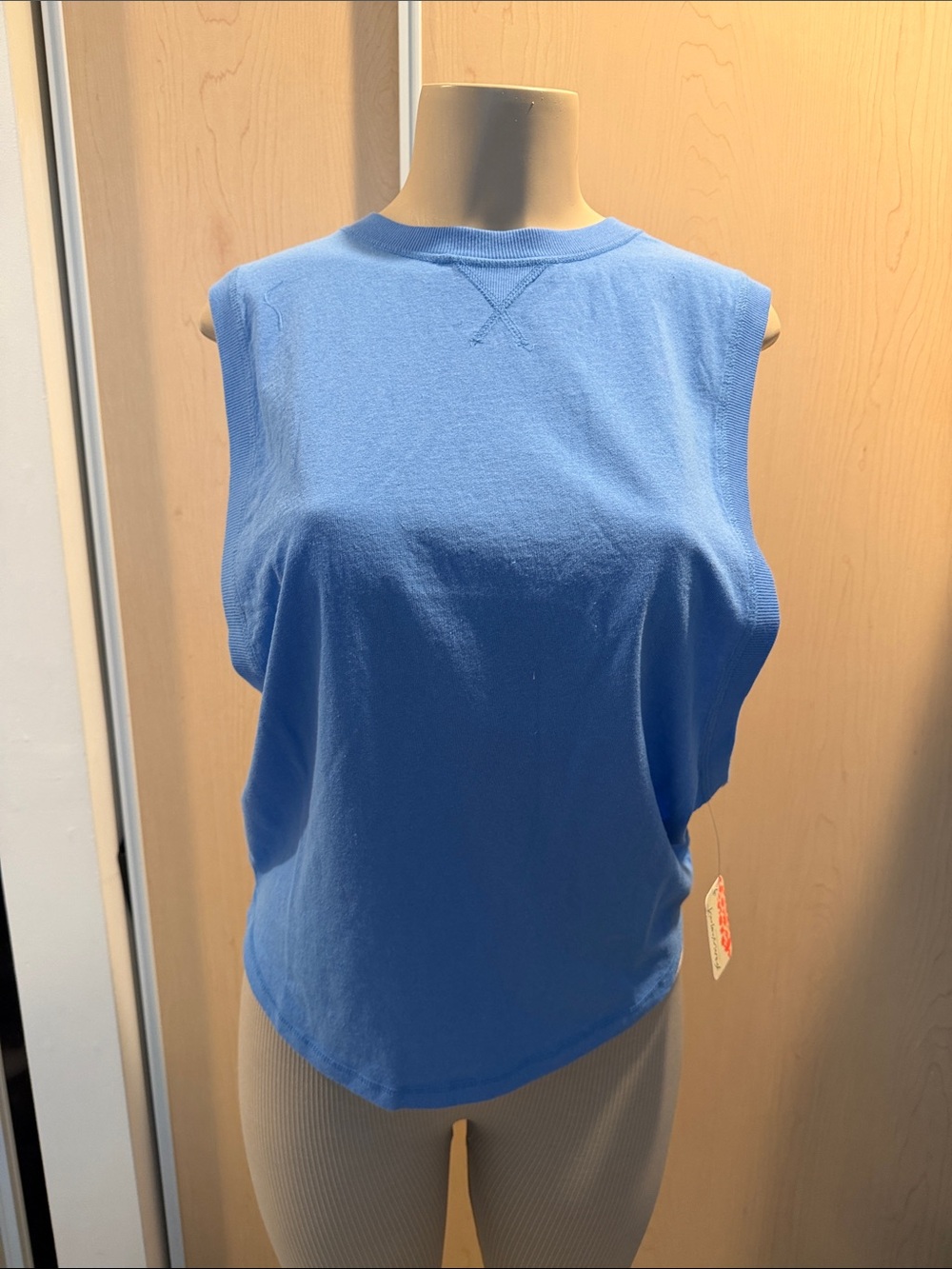 FP Movement by Free People Sky Blue Sleeveless Crewneck Tank small